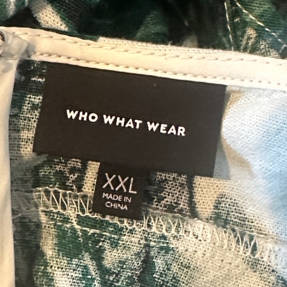 Who What Wear Tropical Plant Jumpsuit XXL - Picture 8 of 8